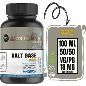 Akn Kimya Pro Salt Base Vg Pg 50-50 18 Mg