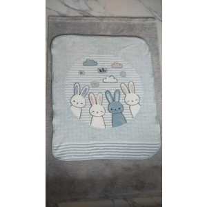 Bebek Battaniyesi Hello Rabbit Mavi 1798