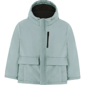 Kız Çocuk Mint Yeşil Içi Kürklü Su ve Rüzgar Geçirmez Kapüşonlu 3 Cep Kışlık Mont & Kaban & Parka ML-FMPÇ-110 K