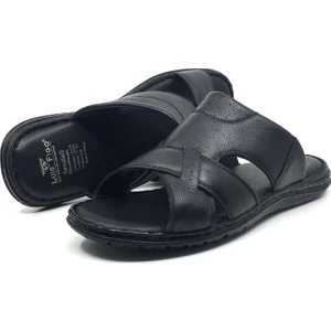 Luis Figo %100 Hakiki Deri Ortopedik Erkek Yazlık Yeni Sezon Günlük Özel Üretim Büyük Numara Terlik 39-49