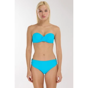 3404 Turkuaz Straplez Bikini Takımı