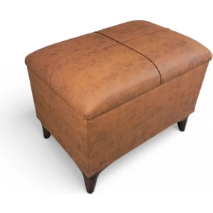 Foresta Home Cassa Sandıklı Puf & Bench - Nubuk Kiremit