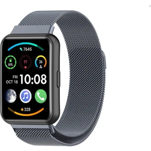 Digizone Huawei Watch Fit 2 Uyumlu Metal Hasır Kordon