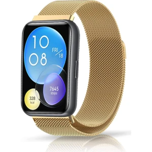 Digizone Huawei Watch Fit 2 Uyumlu Metal Hasır Kordon