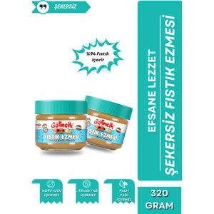 Kahvaltılık Sürülebilir Doğal Katkısız 300GR Özel Üretim Şekersiz Fıstık Ezmesi Krem