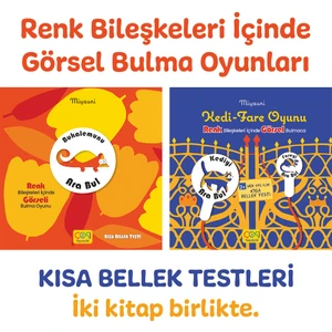 Bukalemunu Ara Bul - Kedi Fare Oyunu 2 Kitaplık Set / Kısa Bellek Testi (+5)