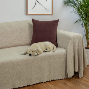 Latuda Home Premium Koltuk Örtüsü 175x350 XLARGE Gramajlı Jakarlı Şönil  Camel | Kanepe Örtüsü |  Kaymaz
