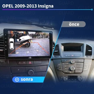Opel Insignia (2009-2013) Androıd Sürüm 13 Kablosuz Carplay Navigasyon Multimedya 9 Inç Ekran 4G Ram + 32GB Hafıza Çerçeveli ve arka görüş kameralı