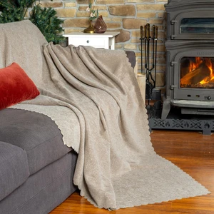 Latuda Home Premium Koltuk Örtüsü 175x215  Gramajlı Jakarlı Şönil  Bej | Kanepe Örtüsü |  Kaymaz