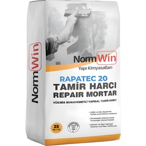 Norm Yapı Kimyasalları Çimento Esaslı Rapetec 20 Yapısal Tamir Harcı