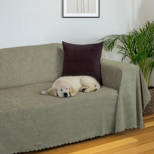Latuda Home Premium Koltuk Örtüsü 175x350 XLARGE Gramajlı Jakarlı Şönil  Kum Beji | Kanepe Örtüsü |  Kaymaz