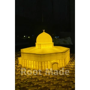 Root Made Mescid-I Aksa Tealight Mumluk Islami Dekoratif Obje Dini Hediyeler Ramazan Hediyesi