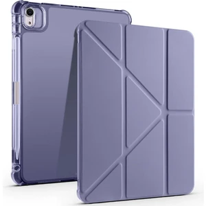 Apple iPad 11. Nesil (A16) 11 Inc (2025) Yatay ve Dikey Standlı Antişok Köşe Korumalı Kalemlikli Origami Slikon Kılıf 