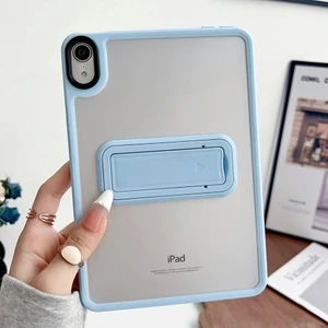 Apple iPad Air 11 M3 (2025) Uyumlu Yatay Stand Olabilen Antishock Köşe ve Kamera Korumalı Arka Yüzeyi Mat Threxi Kılıf