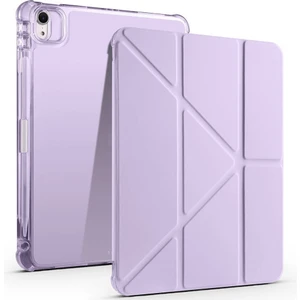Apple iPad 11. Nesil (A16) 11 Inc (2025) Yatay ve Dikey Standlı Antişok Köşe Korumalı Kalemlikli Origami Slikon Kılıf 