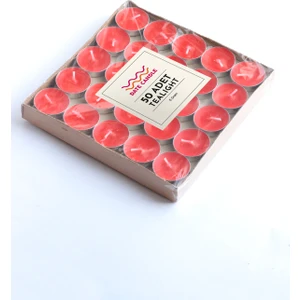 Sanat Sepet İşleri Beyaz 6 gr Tealight Mum 50 Adet - Buhurdanlık ve Mumluğa Uygundur.