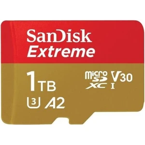 Extreme 1tb 190/130MB/S Microsdxc Uhs-I A2 V30 4K Kamera Drone Hafıza Kartı SDSQXAV-1T00-GN6MN