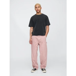 Erkek Pembe Ultrasoft Double-Knee Carpenter Baggy Jean Pantolon