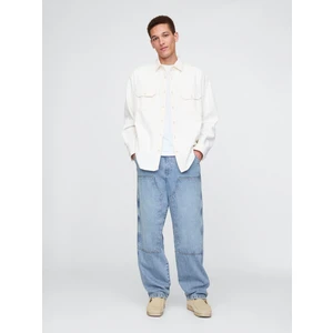 Erkek Mavi Ultrasoft Baggy Jean Pantolon