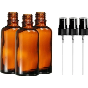 Amber Cam Şişe Sprey Başlıklı 50 ml 25 Adet