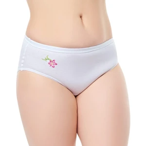 Seher Yıldızı SKD0024 Işlemeli Kadın Beyaz Kom Külot 6 Adet