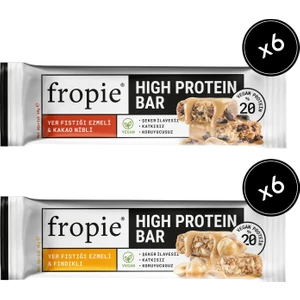 Vegan High Protein Bar 12’Li Set - Yer Fıstık Ezmeli & Fındıklı & Kakao Nibli