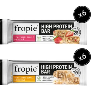 Vegan High Protein Bar 12’Li Set - Yer Fıstık Ezmeli & Fındıklı & Çilekli