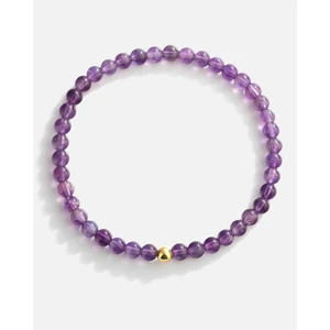Meks Jewels Ametist Taşlı Gümüş Bileklik