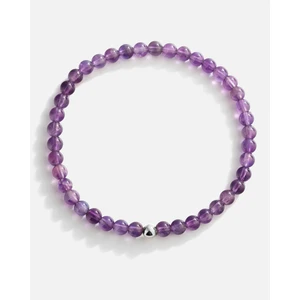 Meks Jewels Ametist Taşlı Gümüş Bileklik
