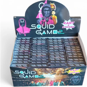 Squid Game 2. Sezon Serisi | 20 Kutu Içinde Toplam 120 Kart 20 Stickers Oyun Kartları