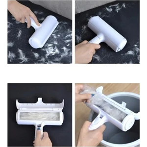 Pratik Kedi Köpek Evcil Hayvan Tüy Temizleyici Kıl Toz Toplayıcı Hazneli Tüy Toplama Aleti 1 Adet