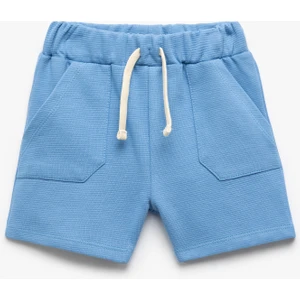 Pamuklu Beli Bağcıklı Cep Detaylı Basic Şort