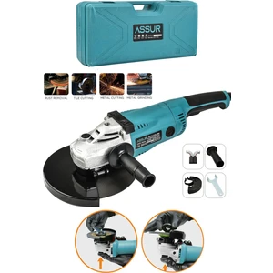 2200W Metal Şanzıman 230mm Büyük Spiral Taşlama Çantalı