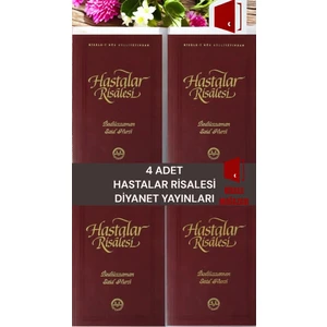 4 Adet Hastalar Risalesi Risale-I Nur Külliyatı - Bediüzzaman Said Nursi Kuran Tefsiri - Risale Mağazası