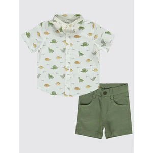 Civil Baby Erkek Bebek Şortlu Takım 6-18 Ay Haki