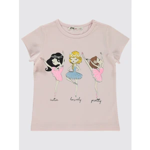 Civil Girls Kız Çocuk Tişört 2-5 Yaş Pembe Şerbet