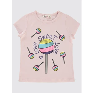 Civil Girls Kız Çocuk Tişört 2-5 Yaş Pembe Şerbet