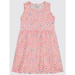 Civil Girls Kız Çocuk Elbise 6-9 Yaş Pembe Şerbet
