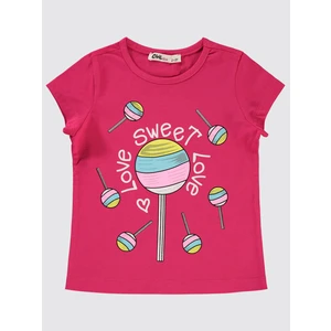 Civil Girls Kız Çocuk Tişört 2-5 Yaş Fuşya
