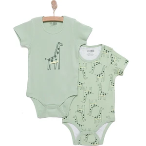 Hellobaby Aslanlı 2'li Kısa Kol Body