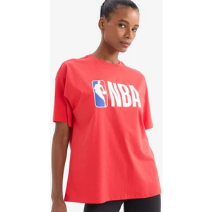 DeFactoFit NBA Wordmark Oversize Geniş Kalıp Baskılı Kısa Kollu Tişört V9082AZ25SP