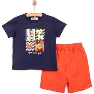 Basic Erkek Hayvan Baskılı Şortlu Takım Erkek Bebek