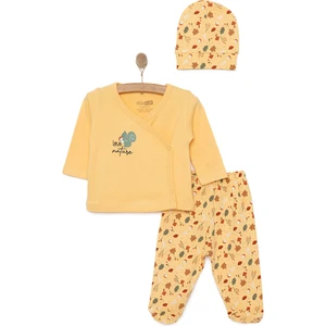 Hellobaby Kız Zıbın-Şapka-Patikli Alt Kız Bebek