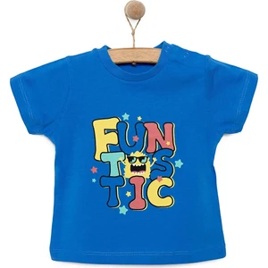 Basic Erkek Yazı Baskılı T-Shirt Erkek Bebek