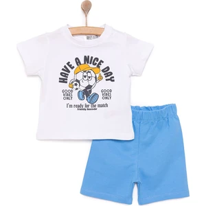 Basic Erkek Futboll Baskılı Şortlu Takım Erkek Bebek