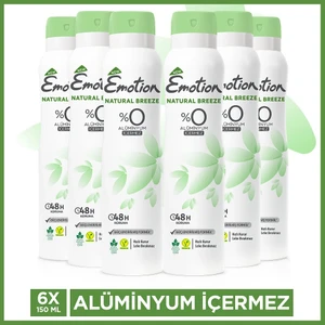 Natural Breeze Kadın Deodorant 6 x 150 ml