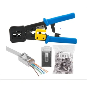 SL-830W Yeni Nesil Pense+50 Adet Yeni Nesil Metal Cat6 Jak 8P8C/RJ-45, 6P4C/RJ11