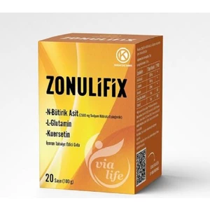 Kuazar İlaç Zonulifix N-Bütirik Asit, L-Glutamin, Kuersetin 20 Şase