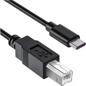 TB1-2 Type-C To USB B Telefon Bilgisayar Tablet İçin Mıdı Org Elektrikli Piyano Yazıcı Konnektörü Çevirici Kablo (1metre)
