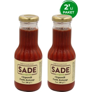 Sade Organik Tatlı Ketçap 2 Adet